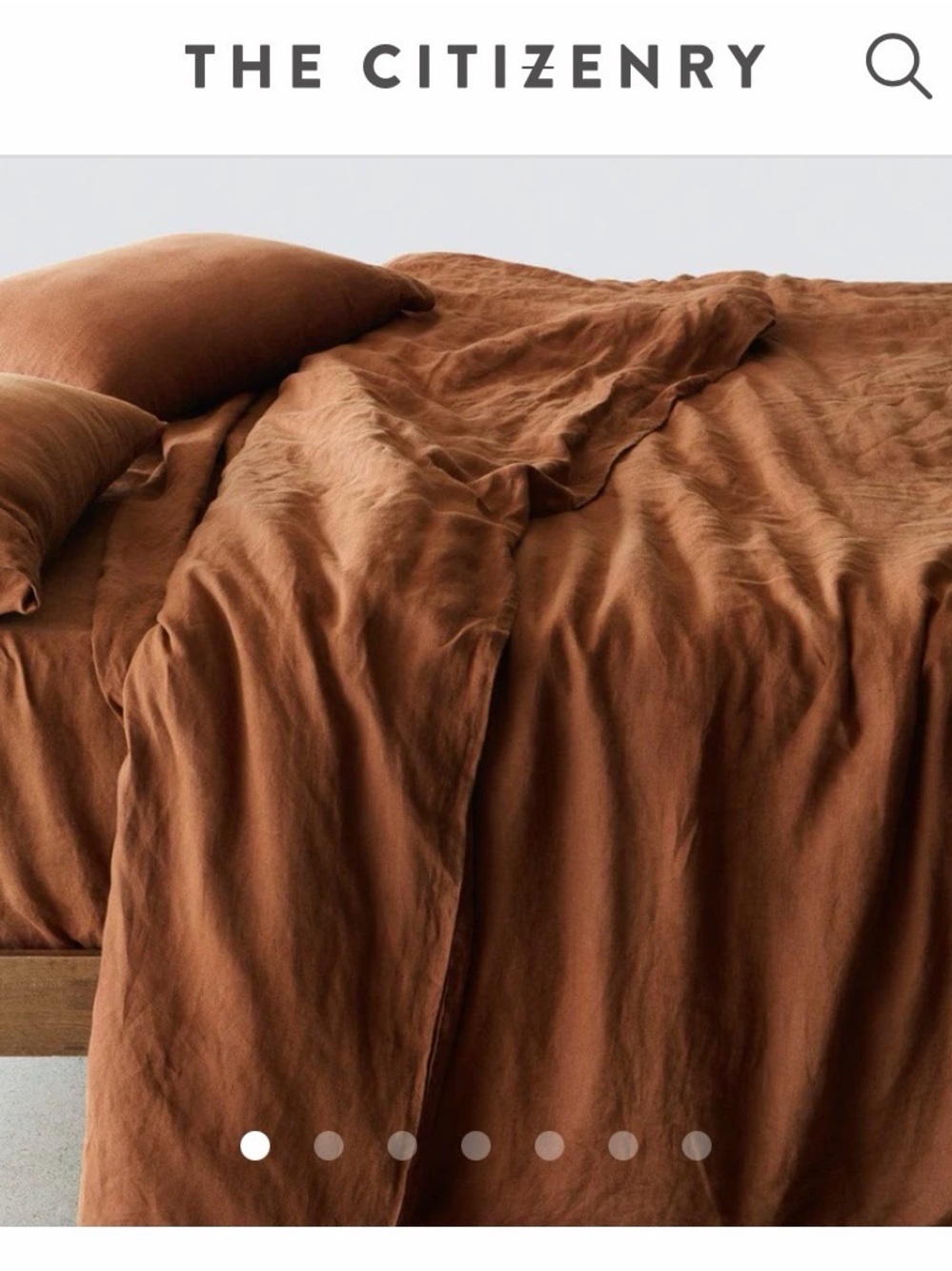 The Citizenry STONEWASHED LINEN DUVET COVER